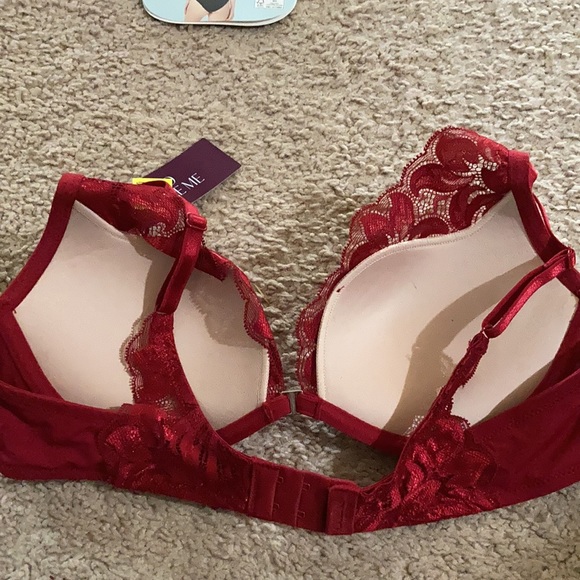 New Layla push up bra red lace multiple sizes - Picture 7 of 7